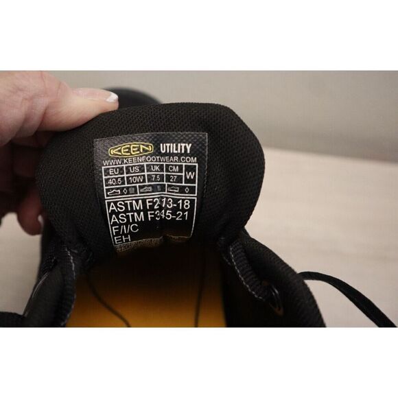 KEEN Utility 1028301W Women's Sz 10W Black Tempe Comp Toe Work Shoes - Picture 9 of 12